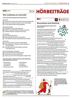 Coverbild der Beilage Hörbeiträge 112 des Unterrichtsmagazins Österreich Spiegel