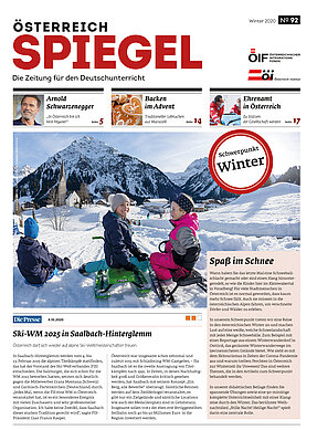 Die Ausgabe 92 des Österreich Spiegel mit dem Titel "Winter".