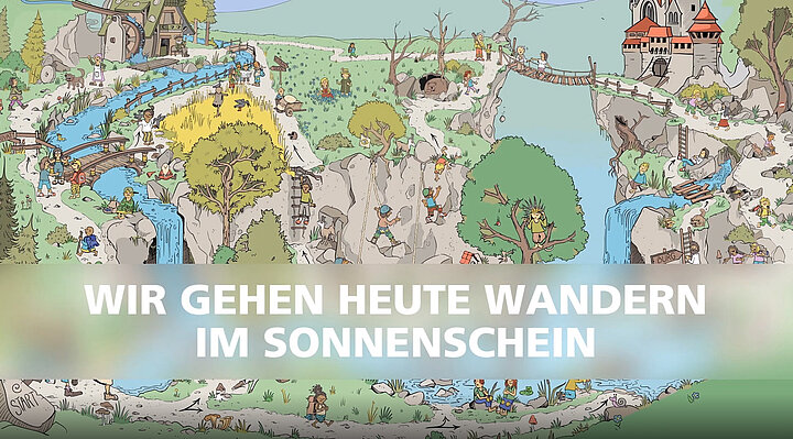 Coverbild Lernvideo "Wander-Lied: Wir gehen heute wandern"