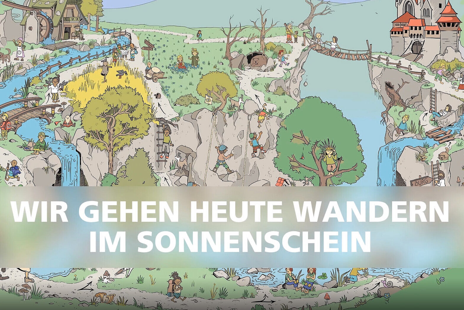 Coverbild Lernvideo "Wander-Lied: Wir gehen heute wandern"