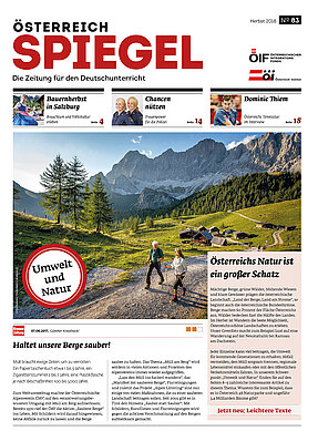 Die Ausgabe 83 des Österreich Spiegel mit dem Titel "Umwelt und Natur".