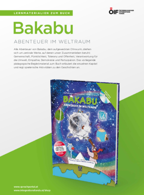 Praxismaterialien zum Kinderbuch „Bakabu - Abenteuer im Weltraum“. 