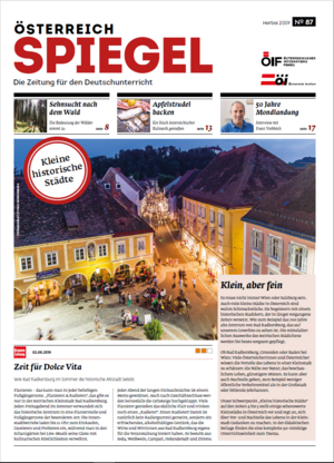 Die Ausgabe 87 des Österreich Spiegel mit dem Titel "Kleine historische Städte".