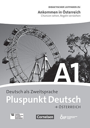Coverbild des Leitfaden zu Wertevermittlung für das  Kursbuch Pluspunkt Deutsch für die Niveaustufe A1.