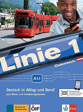 Coverbild des Kursbuches Linie 1 Österreich A1.1.