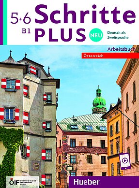 Coverbild des Arbeitsbuches Schritte Plus neu 5 und 6 für die Niveaustufe B1.