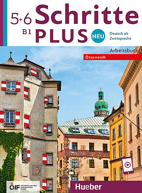 Coverbild des Arbeitsbuches Schritte Plus neu 5 und 6 für die Niveaustufe B1.