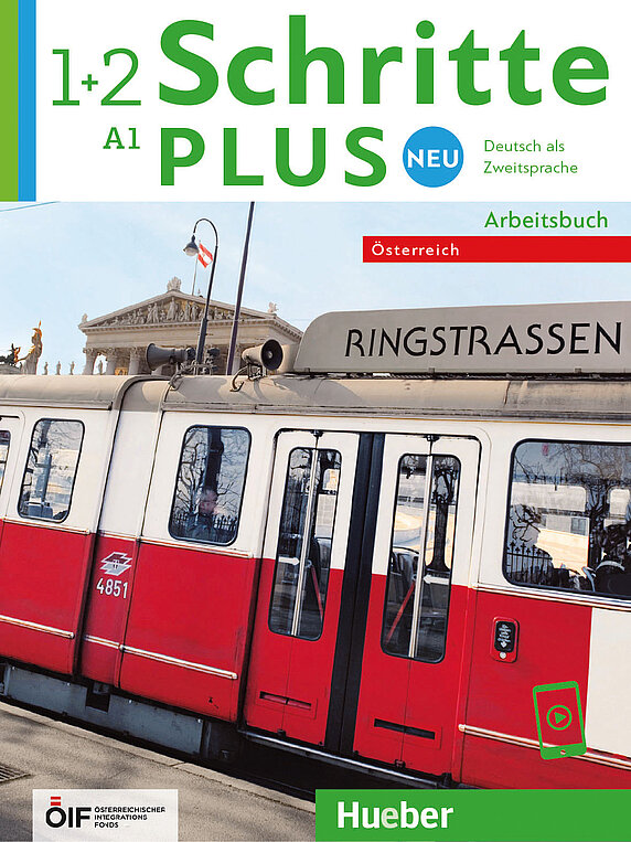 Coverbild des Arbeitsbuches Schritte Plus neu 1+2 für die Niveaustufe A1.