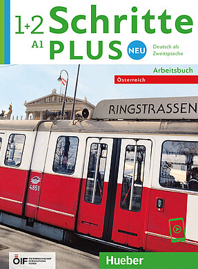 Coverbild des Arbeitsbuches Schritte Plus neu 1+2 für die Niveaustufe A1.