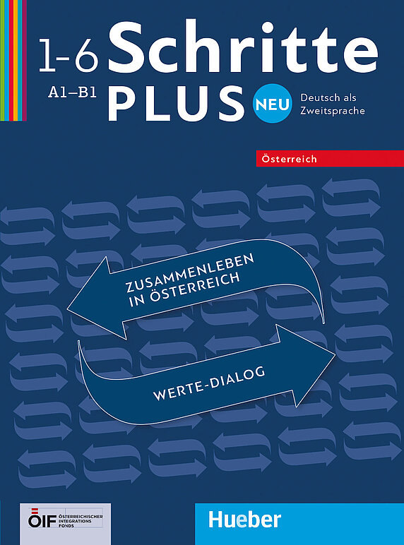 Coverbild der Kopiervorlagen Schritte Plus neu Zusammenleben in Österreich für die Niveaustufen A1 bis B1.