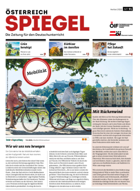 Die Ausgabe 91 des Österreich Spiegel mit dem Titel "Mobilität".