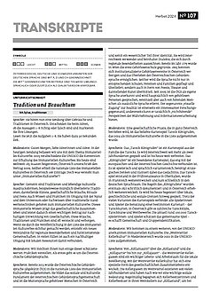 Cover Transkripte Ausgabe 107 
