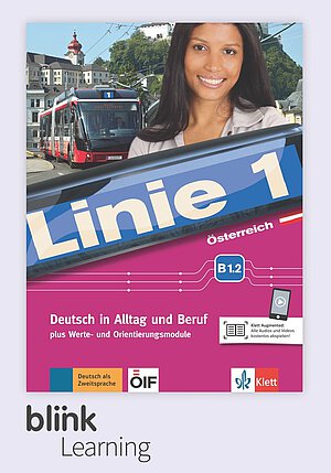 Coverbild des Kursbuches Linie 1 Österreich B1.2.