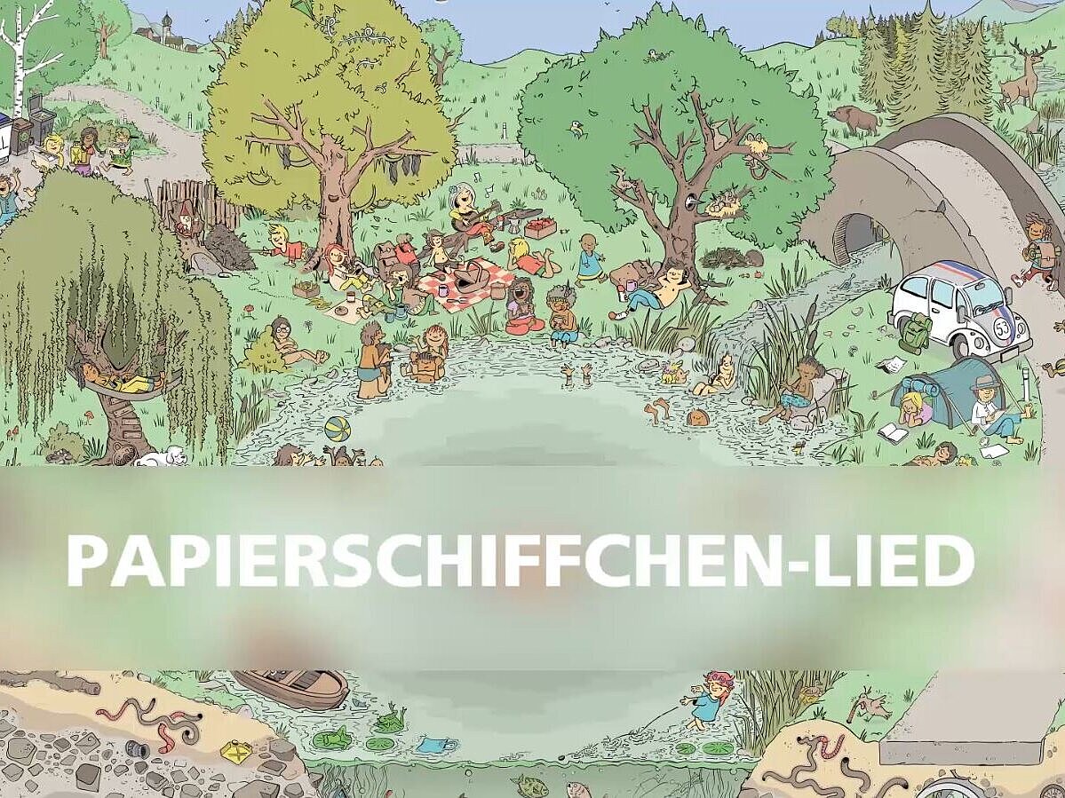 Coverbild zum Lernvideo „Das Papierschiffchenlied: Singt alle mit”.