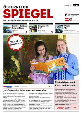 Die Ausgabe 78 des Österreich Spiegel mit dem Titel "Kultur in Österreich".