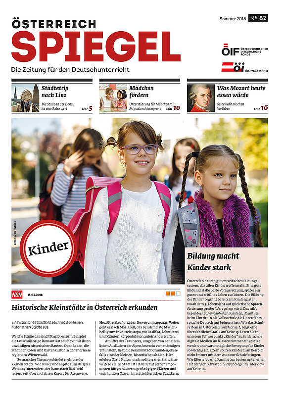 Die Ausgabe 82 des Österreich Spiegel mit dem Titel "Kinder".