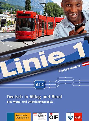 Coverbild des Kursbuches Linie 1 Österreich A1.2.