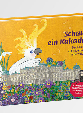 Produktimage zum Kinderbuch „Schau, ein Kakadu“.