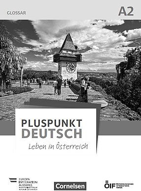 Coverbild des Glossars zum Kursbuch Pluspunkt Deutsch für die Niveaustufe A2.