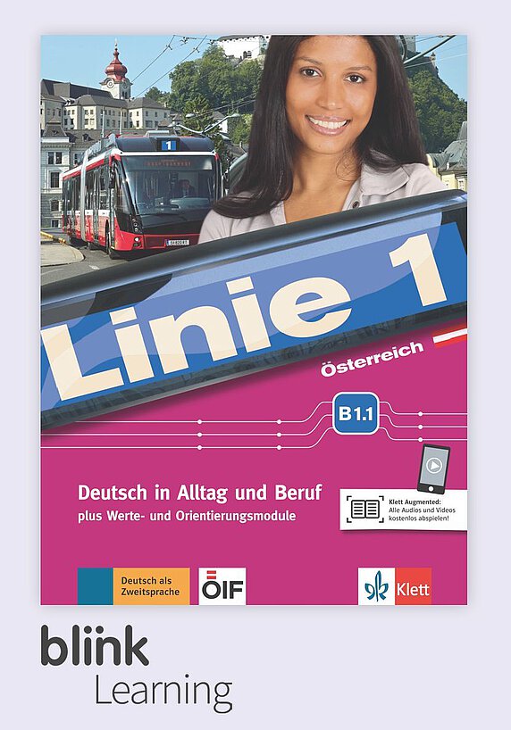 Coverbild des Kursbuches Linie 1 Österreich B1.1.
