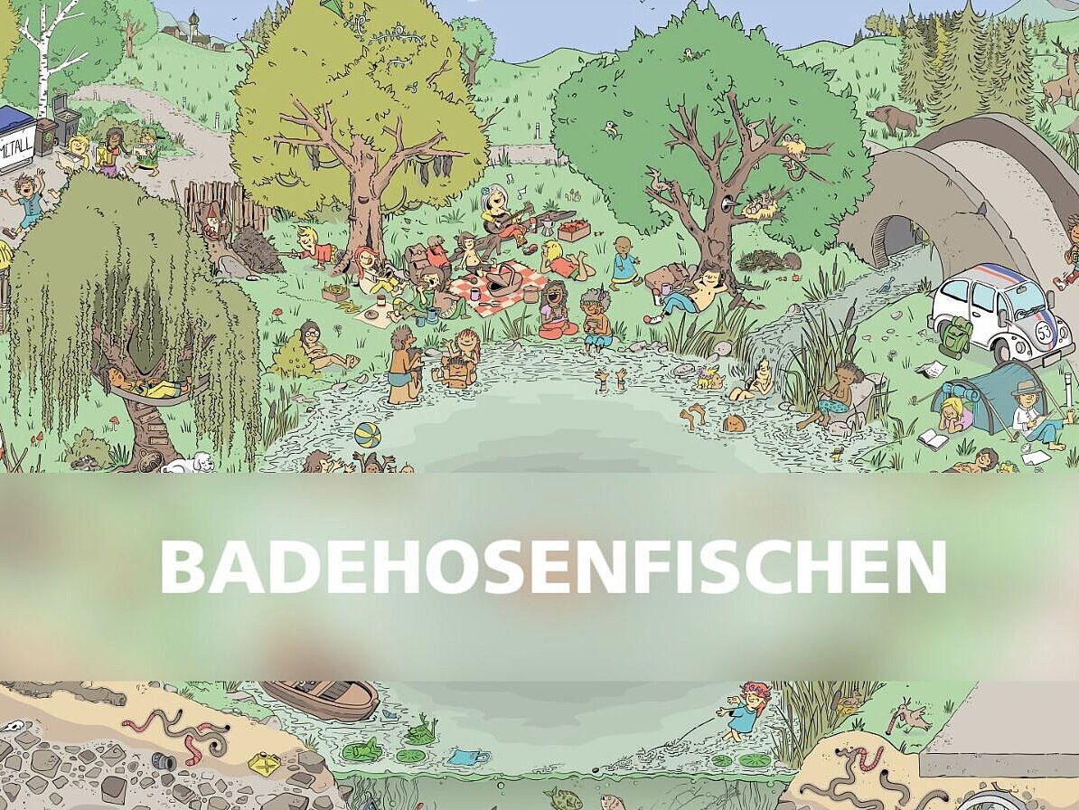 Coverbild zum Lernvideo „Badehosenfischen”.