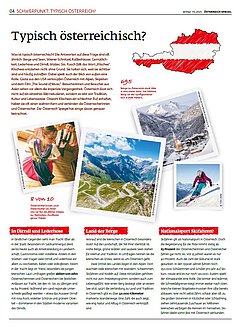 Coverbild zum Schwerpunktthema der 112. Ausgabe des Österreich Spiegel. 