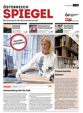 Die Ausgabe 81 des Österreich Spiegel mit dem Titel "Gleichberechtigung".