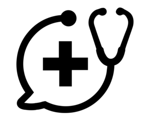 Ein Icon mit einem Stethoskop. (c) by Delwar Hossain from the Noun Project