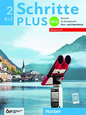 Coverbild des Kurs- und Arbeitsbuches Schritte Plus neu 2 für die Niveaustufe A1.