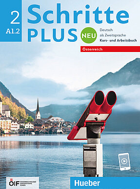 Coverbild des Kurs- und Arbeitsbuches Schritte Plus neu 2 für die Niveaustufe A1.