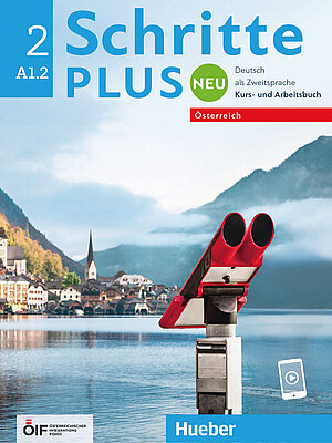 Coverbild des Kurs- und Arbeitsbuches Schritte Plus neu 2 für die Niveaustufe A1.