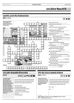Unterrichtseinheit zur  84. Ausgabe des Österreich Spiegel.
