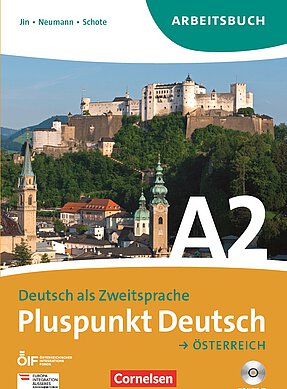 Coverbild des Arbeitsbuches Pluspunkt Deutsch für die Niveaustufe A2.