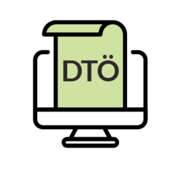 Ein Icon eines Übungstests für das Testformat DTÖ in hellgrün.