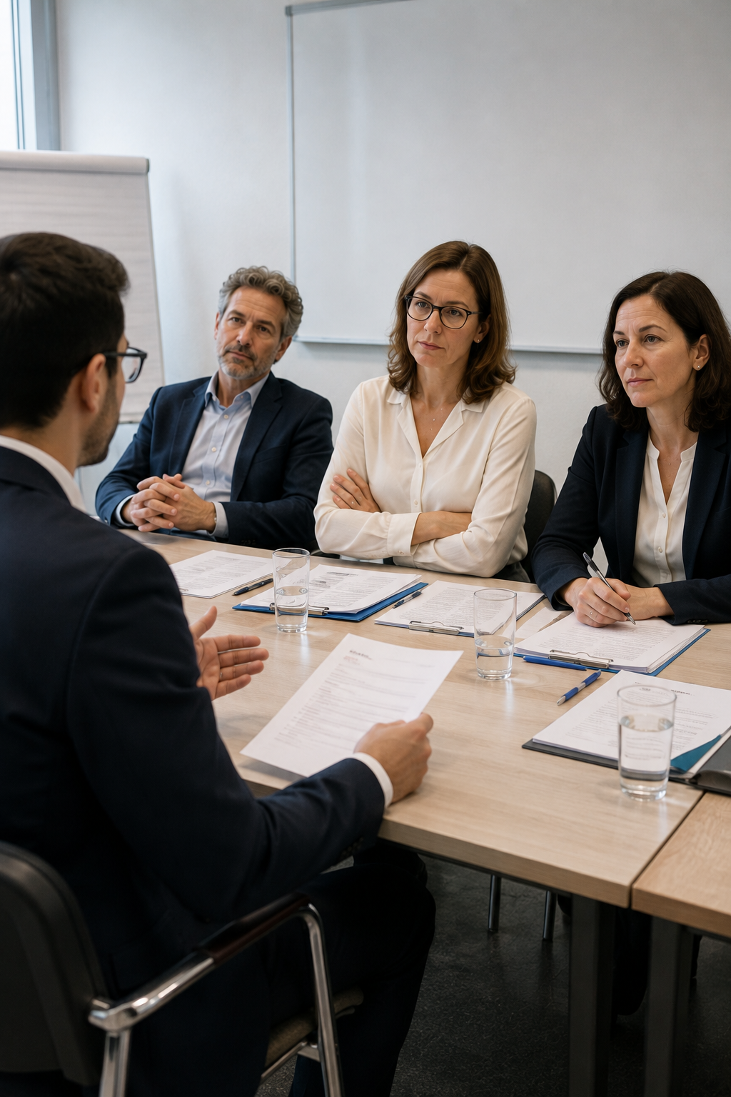 Anamnesegespräch Das Bild wurde mit KI generiert, eine Ärztin bespricht die Anamnese mit einem Patienten.
